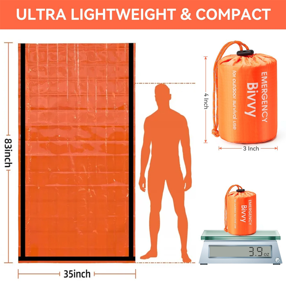 Sacco a pelo di emergenza, cop - Emergency Mylar Tent recensione e prezzo