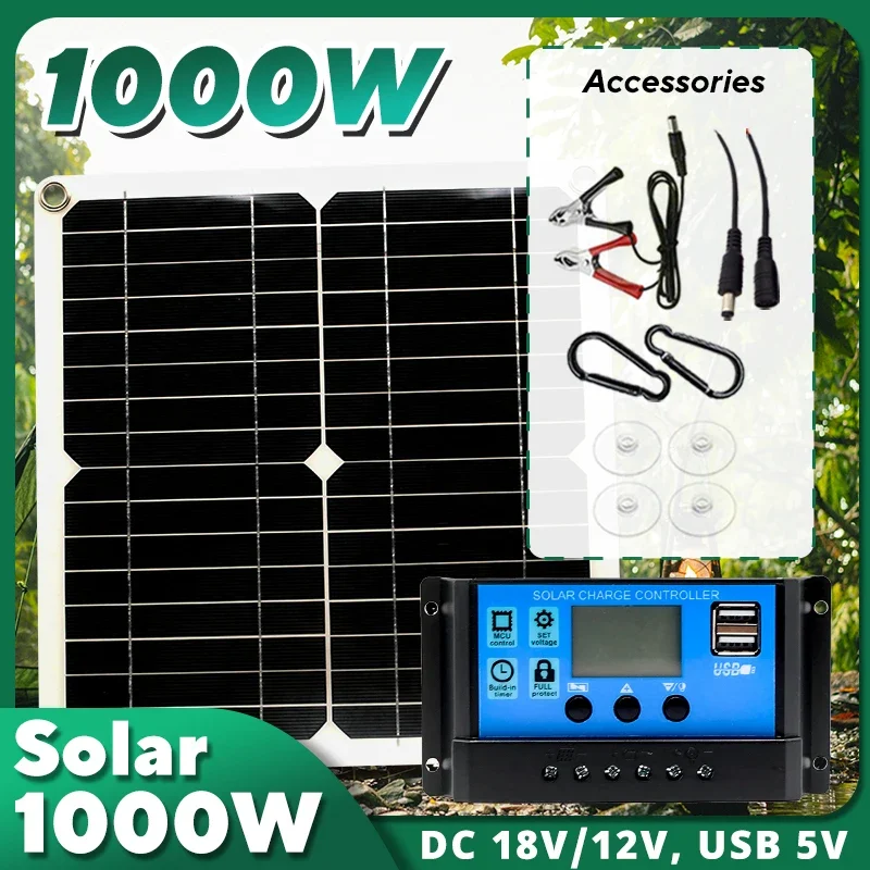 Kit Pannello Solare 1000W, Con - Solar Emergency Charger recensione e prezzo